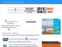 Tablet Screenshot of dominicanatelefonos.com